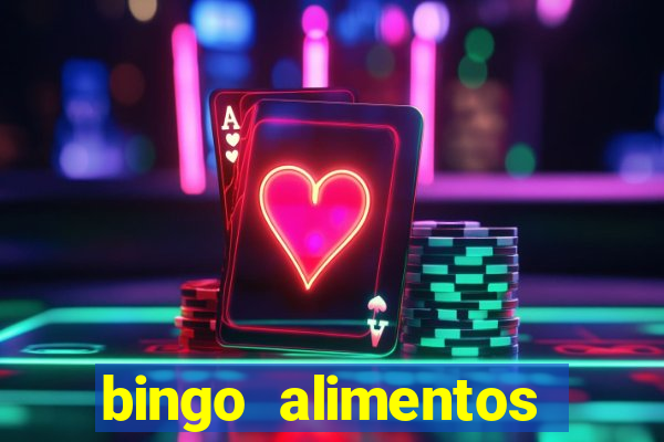 bingo alimentos para imprimir